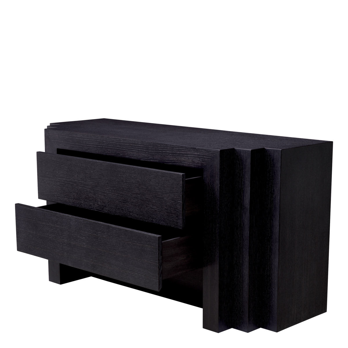 Eichholtz Dresser Metropolitan charcoal grey oak veneer finish, blending seamlessly with both classic and contemporary decor. As a