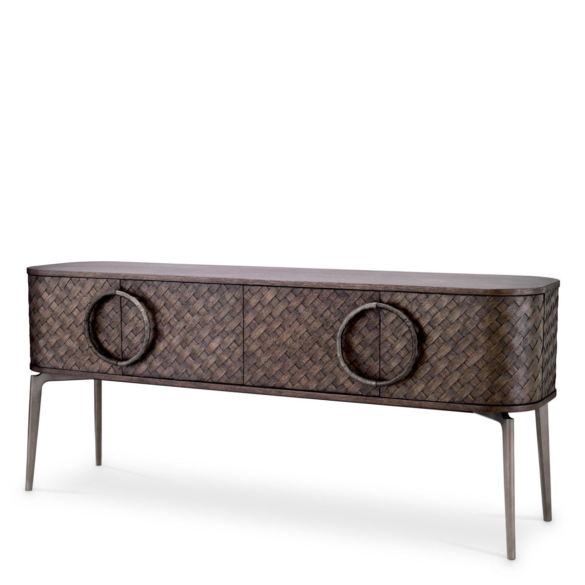 Eichholtz Dresser Nilsson Elegance and functionality combine with the Nilsson Dresser. Featuring a unique woven oak veneer that