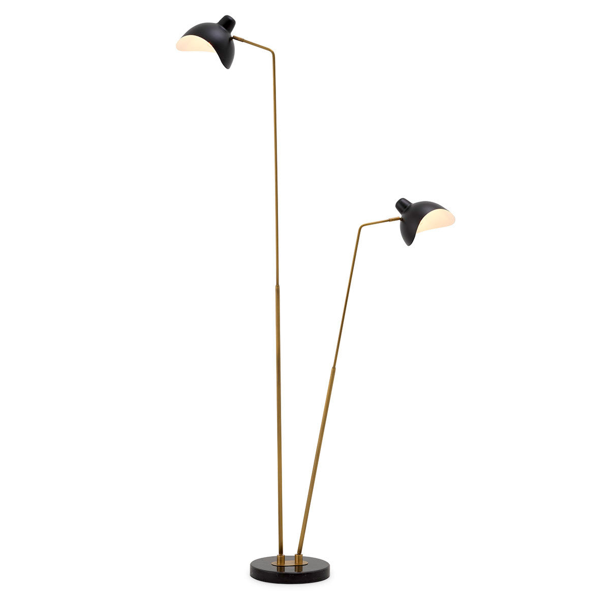 Eichholtz Floor Lamp Asta Double Floor Lamp Asta Double captures the aesthetic of designer lamps from the 1950s and 60s.