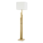 Eichholtz Floor Lamp Destino perfect for any living space. This stylish piece features a base made from travertine, a