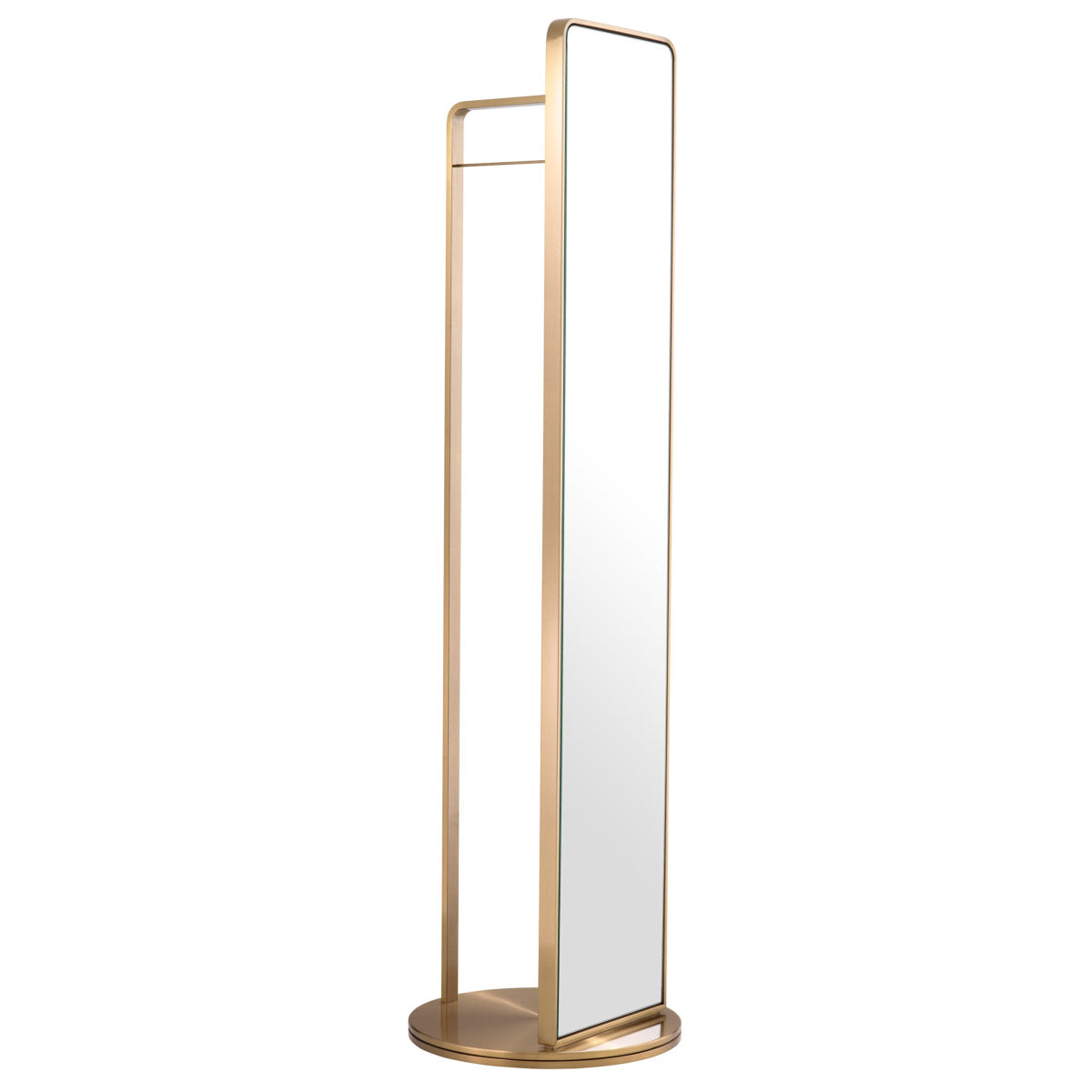 Eichholtz Floor Mirror Novo with coatrack the lifestyle of the chic and contemporary. Floor Mirror Novo with coatrack Crafted by Eichholtz
