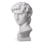 Eichholtz Head David The David Head in white marble is a timeless and iconic statue that exudes sophistication