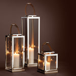 Eichholtz Hurricane Georgian XL Its solid and decorative design with four glass panels encases candles to burn safely (candles