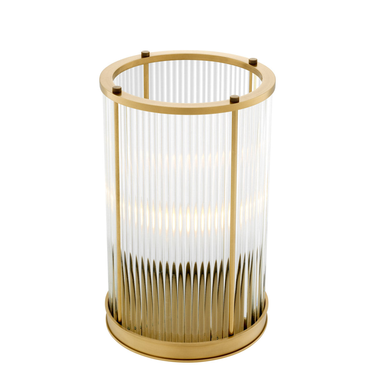 Eichholtz Hurricane Mayson M gold finish and clear glass rods for a soft and warm glow. Hurricane Mayson M