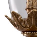 Eichholtz Hurricane Vitruvian is inspired by a French candlestand (ca. 1770), or flambeau de jardin, with a shade