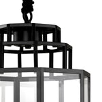 Eichholtz Lantern Monticello M an updated classic. Crafted from metal in a matte black finish, this craftsman-style design showcases