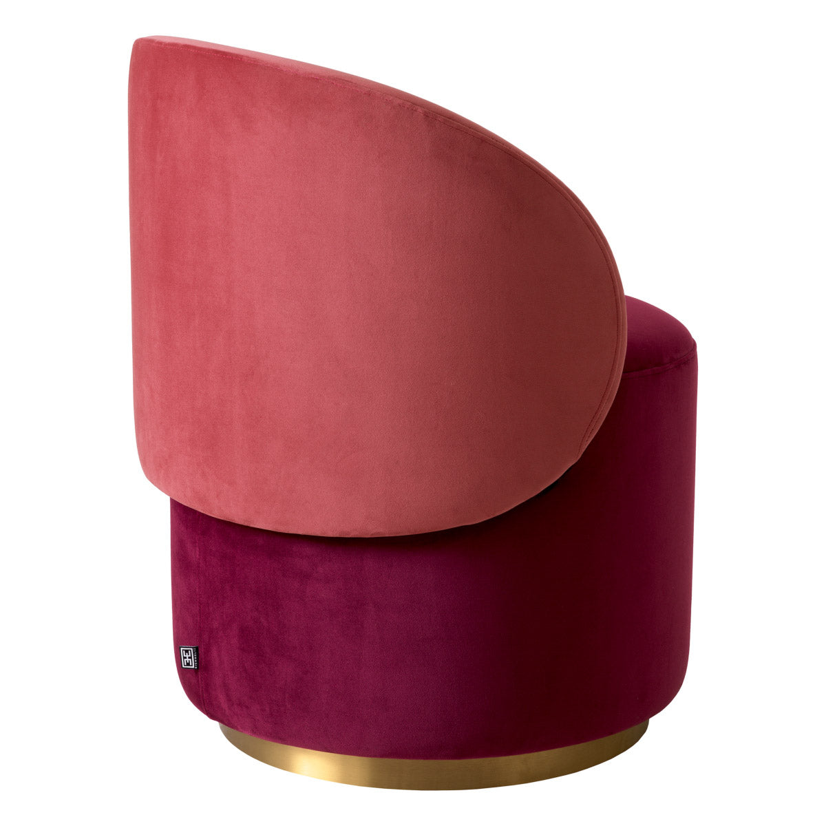 Eichholtz Low Dining Chair Greer in brushed brass, adding a touch of modernity to your dining area. Make a statement