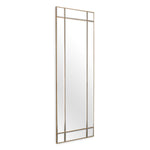 Eichholtz Mirror Beaumont rectangular vertically. With a vintage brass finish frame and bevelled mirror glass, this rectangular wall mirror