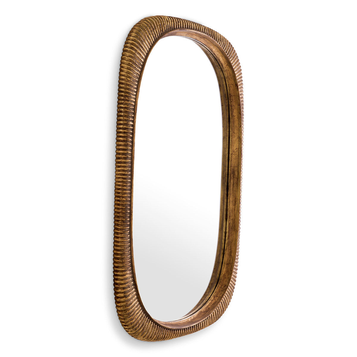 Eichholtz Mirror Casimir The ribbed frame of Mirror Casimir is skilfully hand carved from mahogany wood and provided