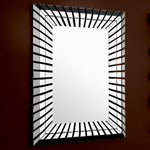 Eichholtz Mirror Granduca of Mid-Century Modernism, this elegant mirror is characterised by its mirrored glass sunburst frame. Rectangular