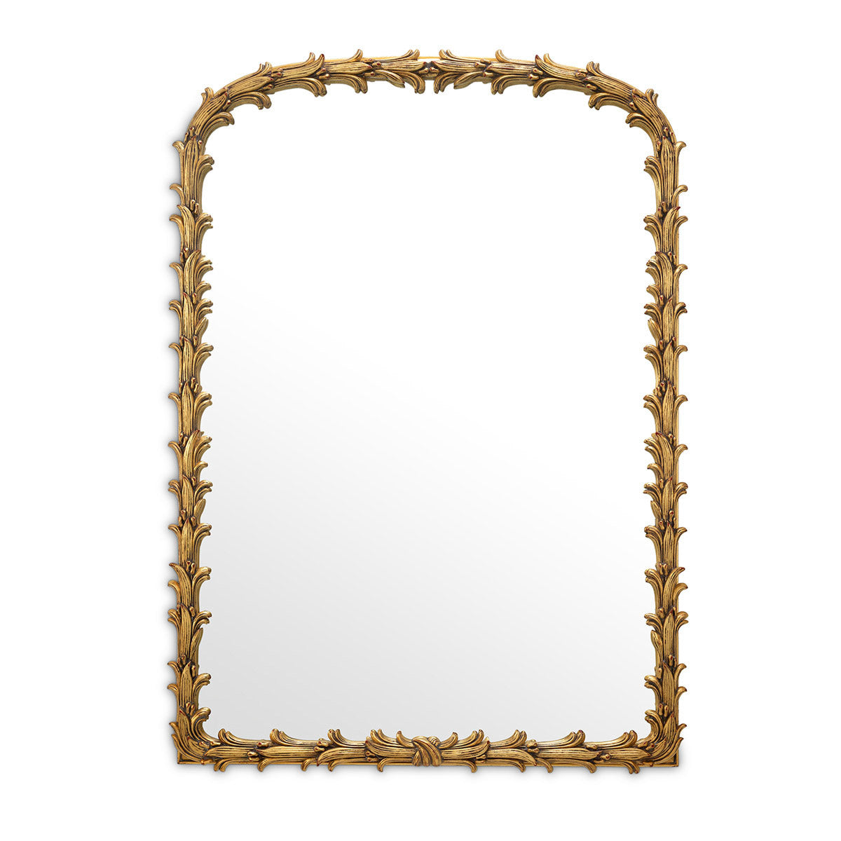 Eichholtz Mirror Guinevere S Hand carved from mahogany wood and embellished with delicate leaves, the French style gold finish