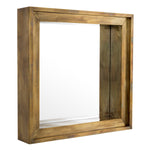 Eichholtz Mirror Magenta square deepened frame of this wall mirror comes in a vintage brass finish, making this item