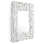 Eichholtz Mirror Masonic The Eichholtz Masonic Mirror in classic white has a statement brutalist design for timeless opulence.