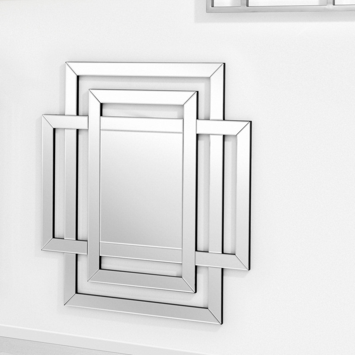 Eichholtz Mirror Mortimer shape defines the mirror, offering a contemporary take on a timeless classic home accessory. It