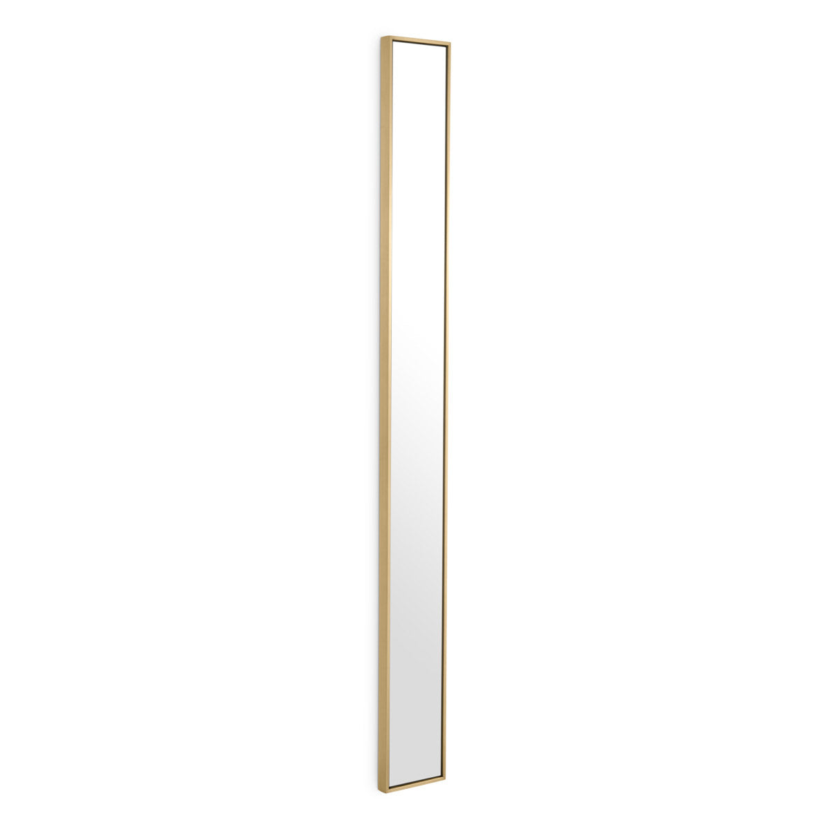 Eichholtz Mirror Redondo M beautiful brushed brass finish. Hang several pieces next to each other for extra light and