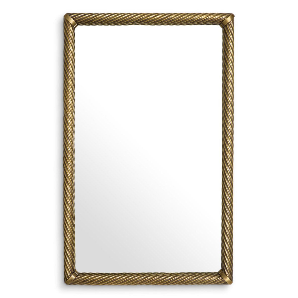 Eichholtz Mirror Salvi rectangular brass finish. This elegant mirror exudes sophistication, with its refined design that gracefully enhan...