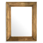Eichholtz Mirror Sanoma XL living space. The large, bold frame in a vintage brass finish exudes luxury, ideal for