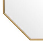Eichholtz Mirror Tavolino slim octagonal frame is provided with a brushed brass finish. Mirror Tavolino Crafted by Eichholtz