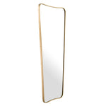 Eichholtz Mirror Vivienne L brushed brass finish exudes an air of timeless sophistication, casting a warm, golden glow. Mirror