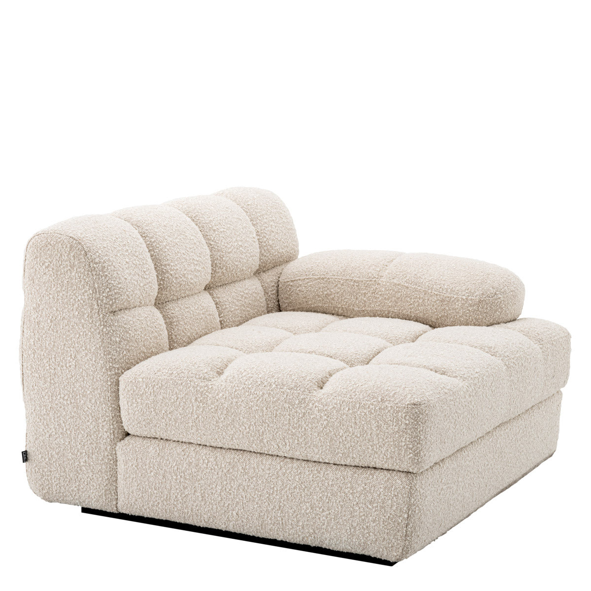 Eichholtz Modular Sofa Dean right luxurious but also exceptionally comfortable, the pieces of this series are upholstered in bouclÃ© cream