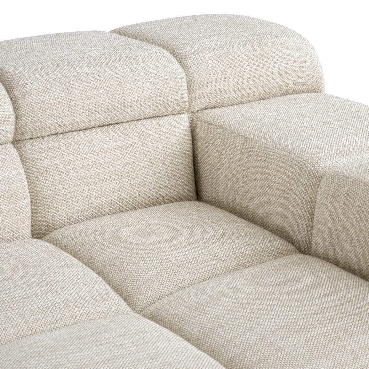 Eichholtz Modular Sofa Hunter - Right offering an exquisite blend of modern design and ultimate comfort. The unique fabric ensures except...