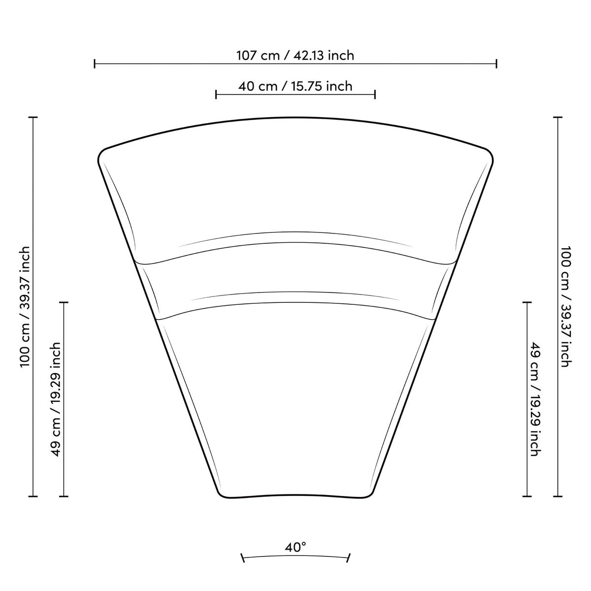 Eichholtz Modular Sofa Lindau inside corner sofa design. S-shaped, half round or free form. Use your imagination to shape the Lindau
