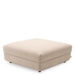 Eichholtz Modular Sofa Paulo - Ottoman the Paulo Ottoman in Scalea Sand by Eichholtz. Upholstered in textured Scalea Sand fabric, this