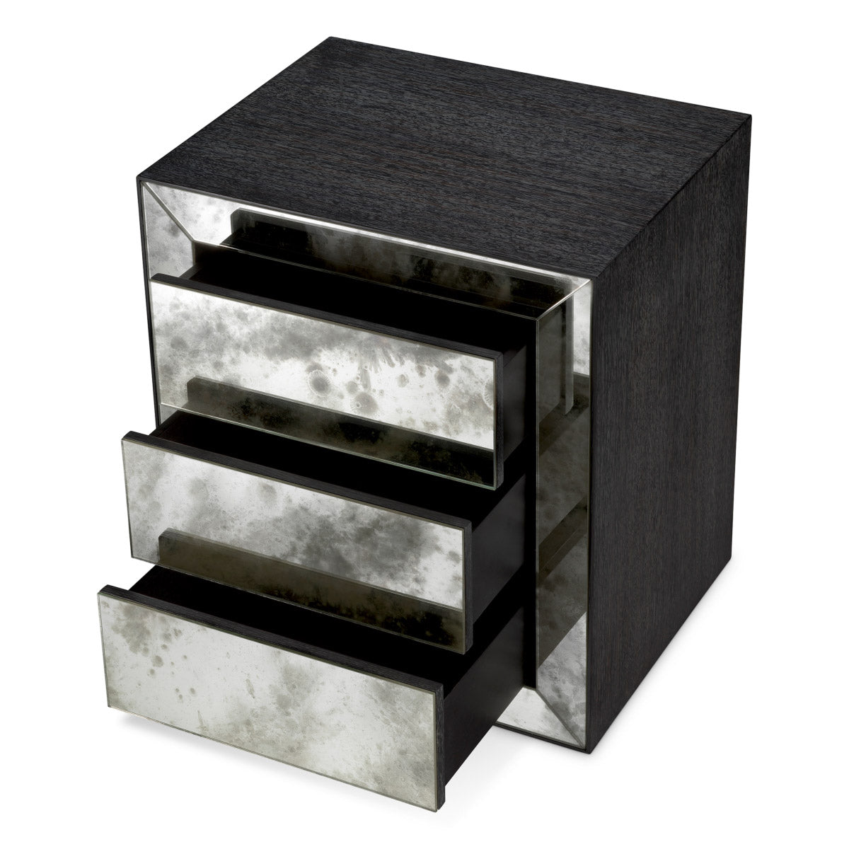 Eichholtz Nightstand Bogart elegance, its clean lines and captivating visual contrast enhancing any aesthetic. The Bogart Nightstand is