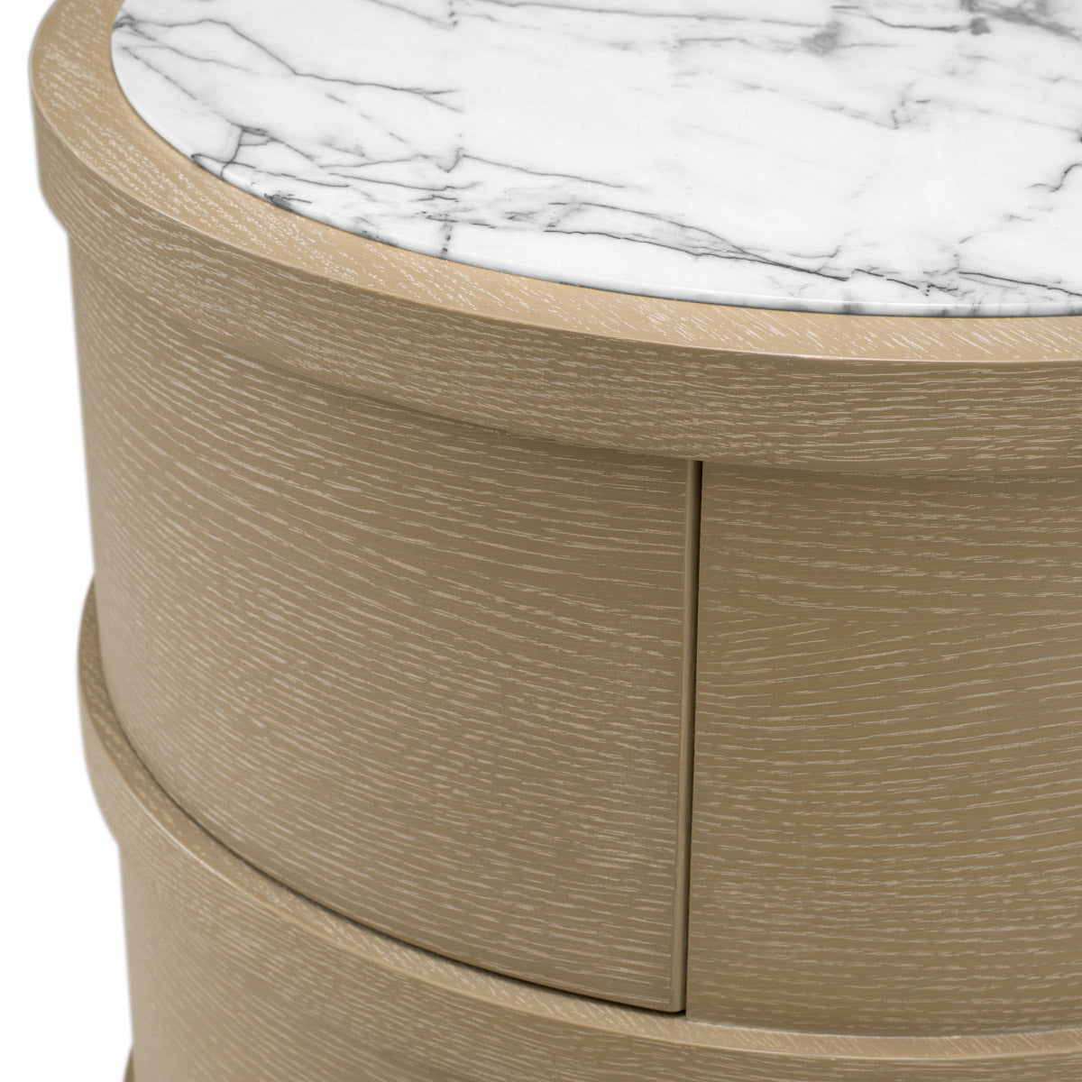 Eichholtz Nightstand Cabana round a statement in any luxury interior. Expertly made for enduring style and everyday elegance. Contact