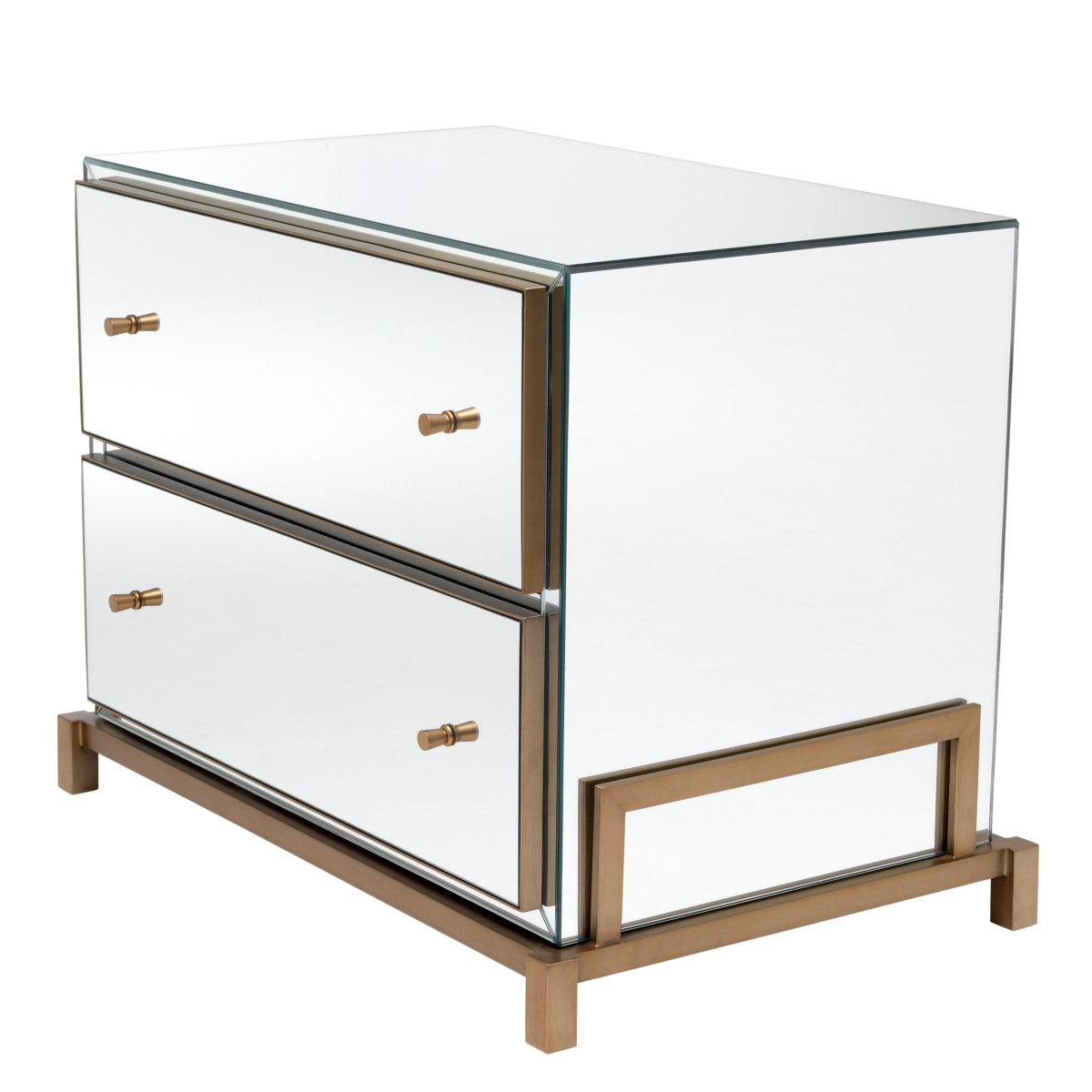 Eichholtz Nightstand Clarington a glossy piece of furniture that will allow you to store magazines, accessories and the