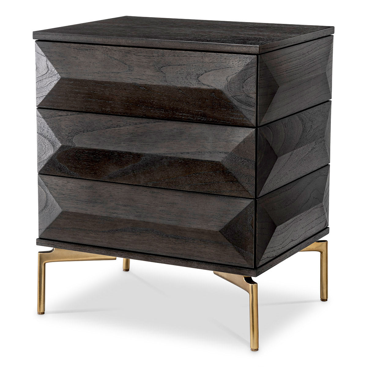 Eichholtz Nightstand Denver Experience a truly original and captivating bedside companion with the Denver Nightstand. This three-dimensio...