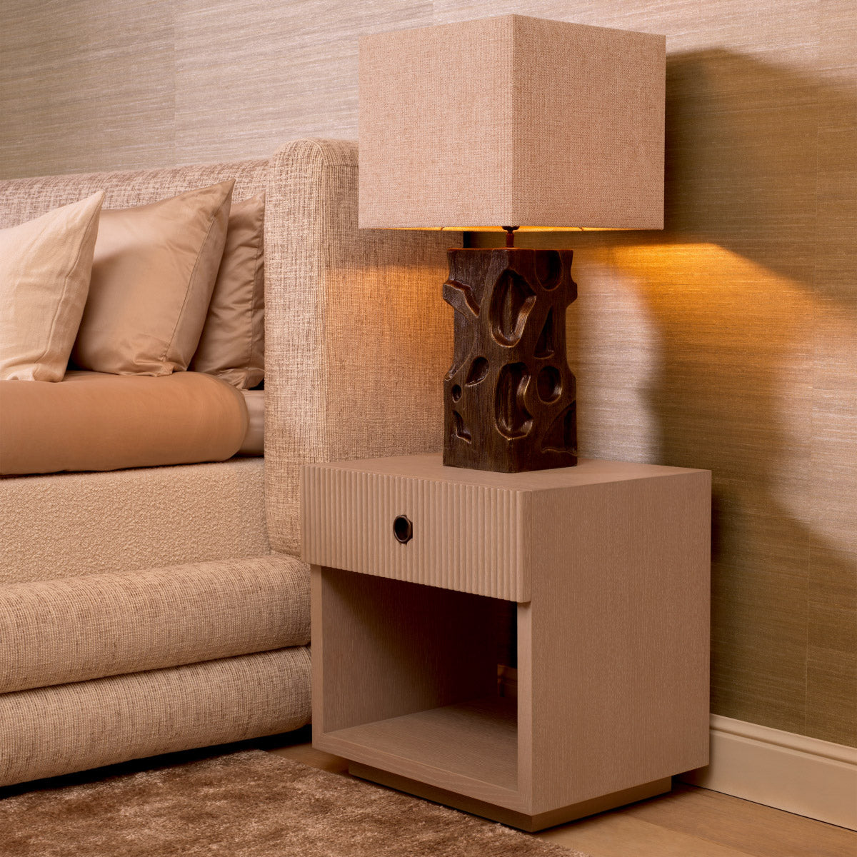 Eichholtz Nightstand Dimitrios Perfect as a nightstand or side table, its luxurious aura complements any sophisticated interior, captivating