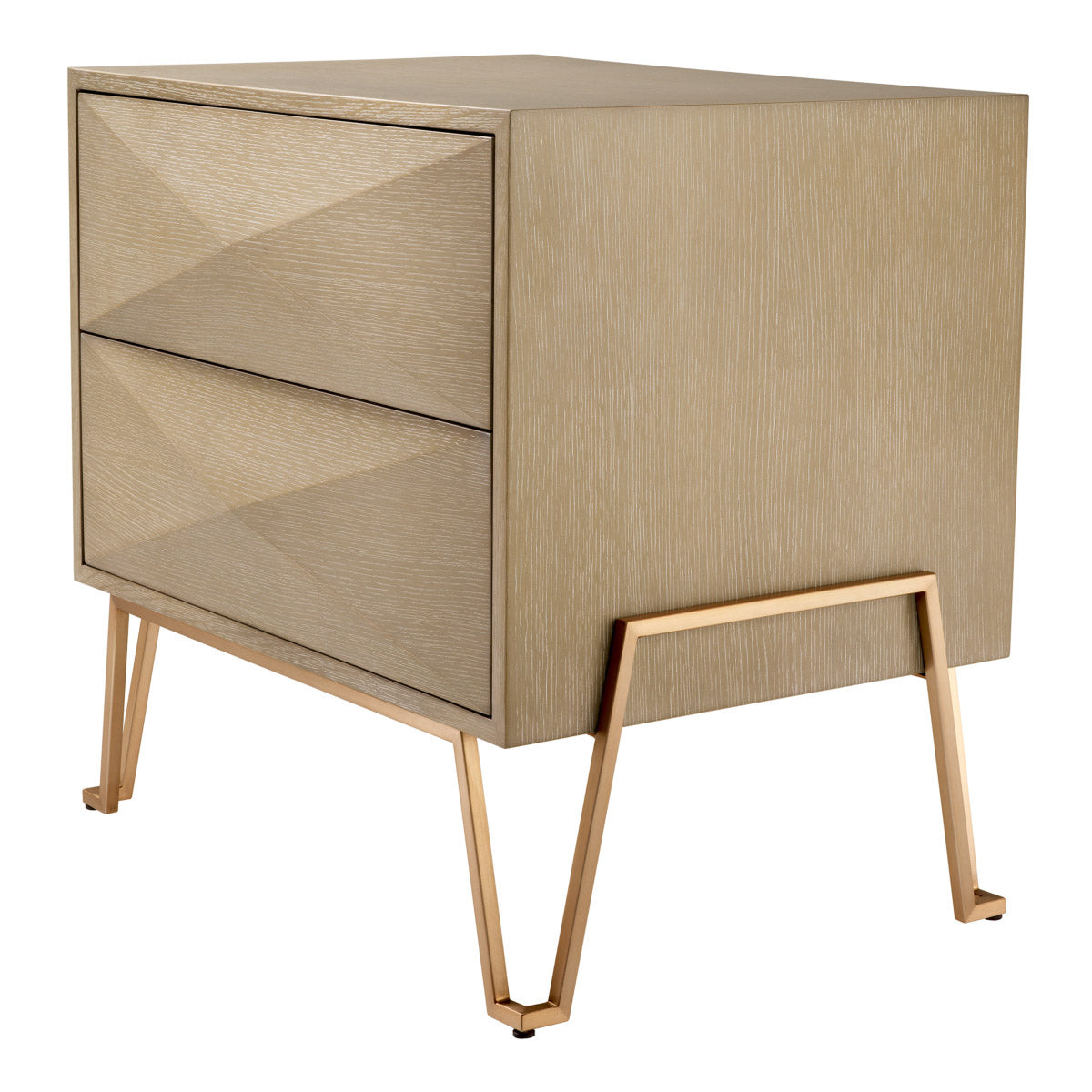 Eichholtz Nightstand Highland furniture from the 1950s, the Eichholtz Washed Oak Veneer series grants your home interior a