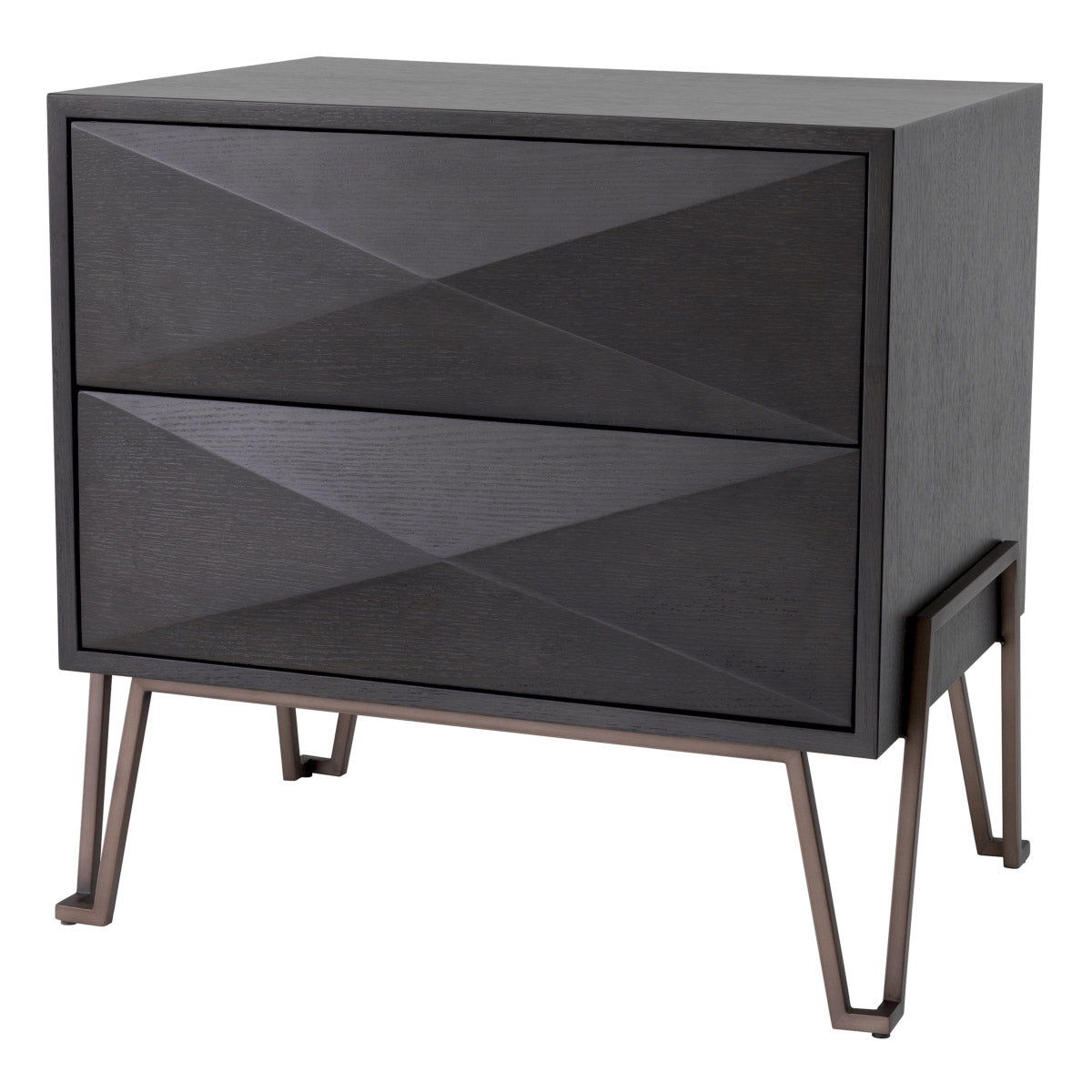 Eichholtz Nightstand Highland their triangular silhouettes, the cabinet doors are real eye-catchers. Nightstand Highland Crafted by Eichh...