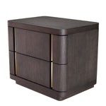 Eichholtz Nightstand Modesto piece with curved edges will fit into any living space. It has two spacious drawers