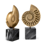Eichholtz Object Ammonite set of 2 for a statement in any luxury interior. Dimensions W 6.5" D 3.5" H 11.5" Expertly