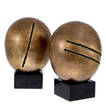 Eichholtz Object Artistic set of 2 of 2 Crafted by Eichholtz this deco accessory pairs refined design with elevated materials for