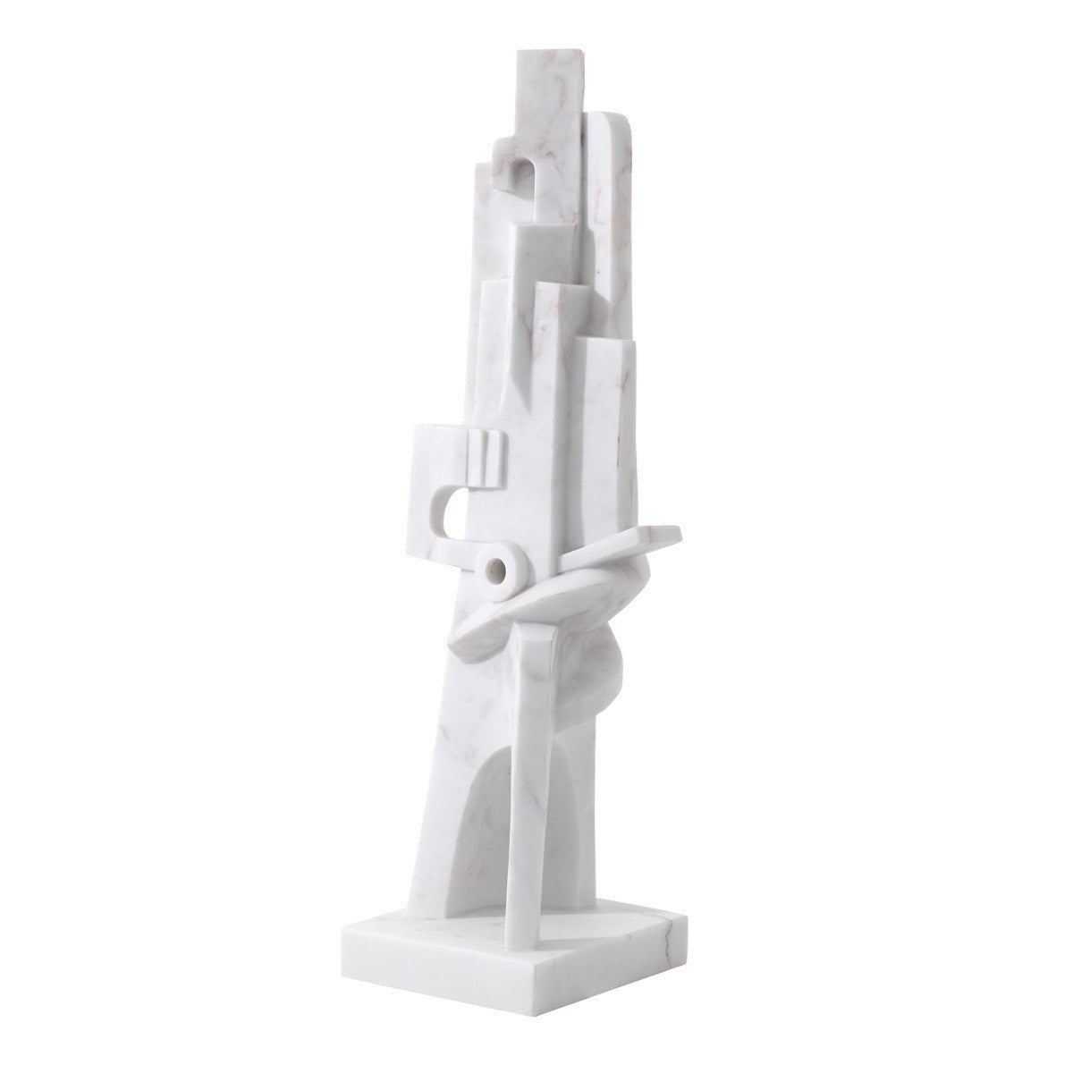 Eichholtz Object Atticus Add cubist flair to your décor with the white marble Atticus Object. This striking abstract