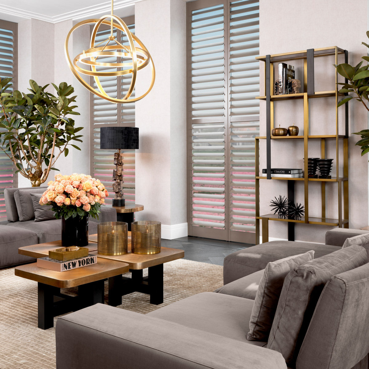 Eichholtz Object Meteor set of 3 Soviet Union's Sputnik satellite, that inspired an era of design icons such as the Sputnik