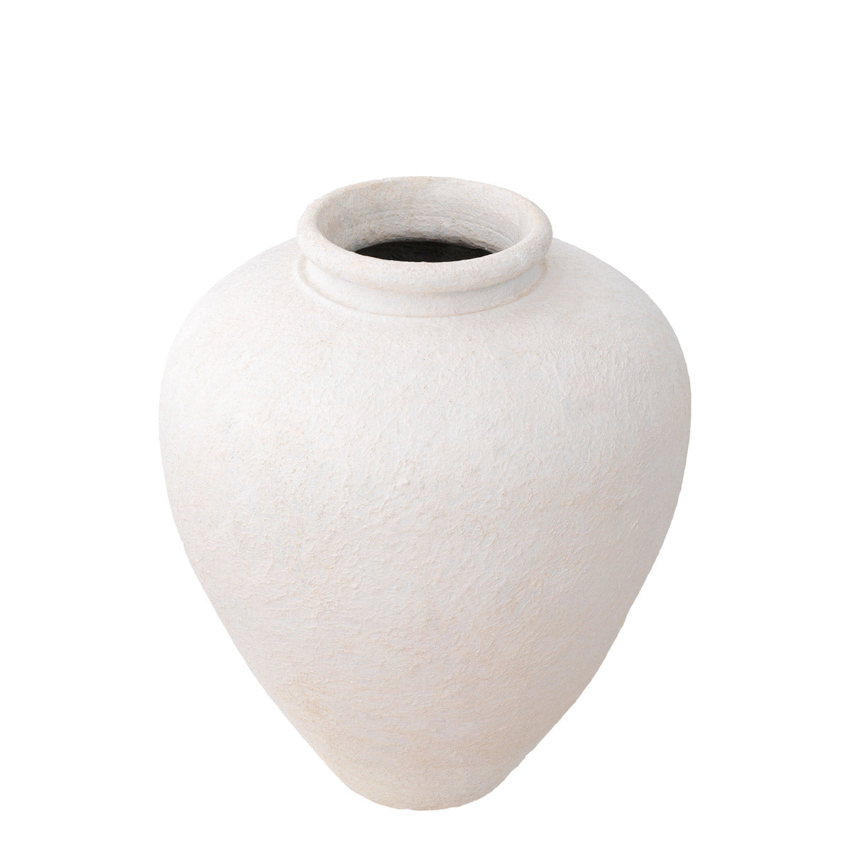 Eichholtz Object Reine L Handmade of clay, the large Reine Vase with matte white finish is sure to give