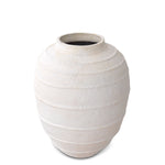 Eichholtz Object Romane Handmade of clay, the small Reine Vase with matte white finish is sure to give