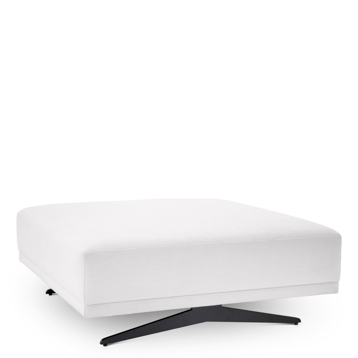 Eichholtz Ottoman Endless space in your home. Its cushioned top has a crisp avalon white upholstery and offers