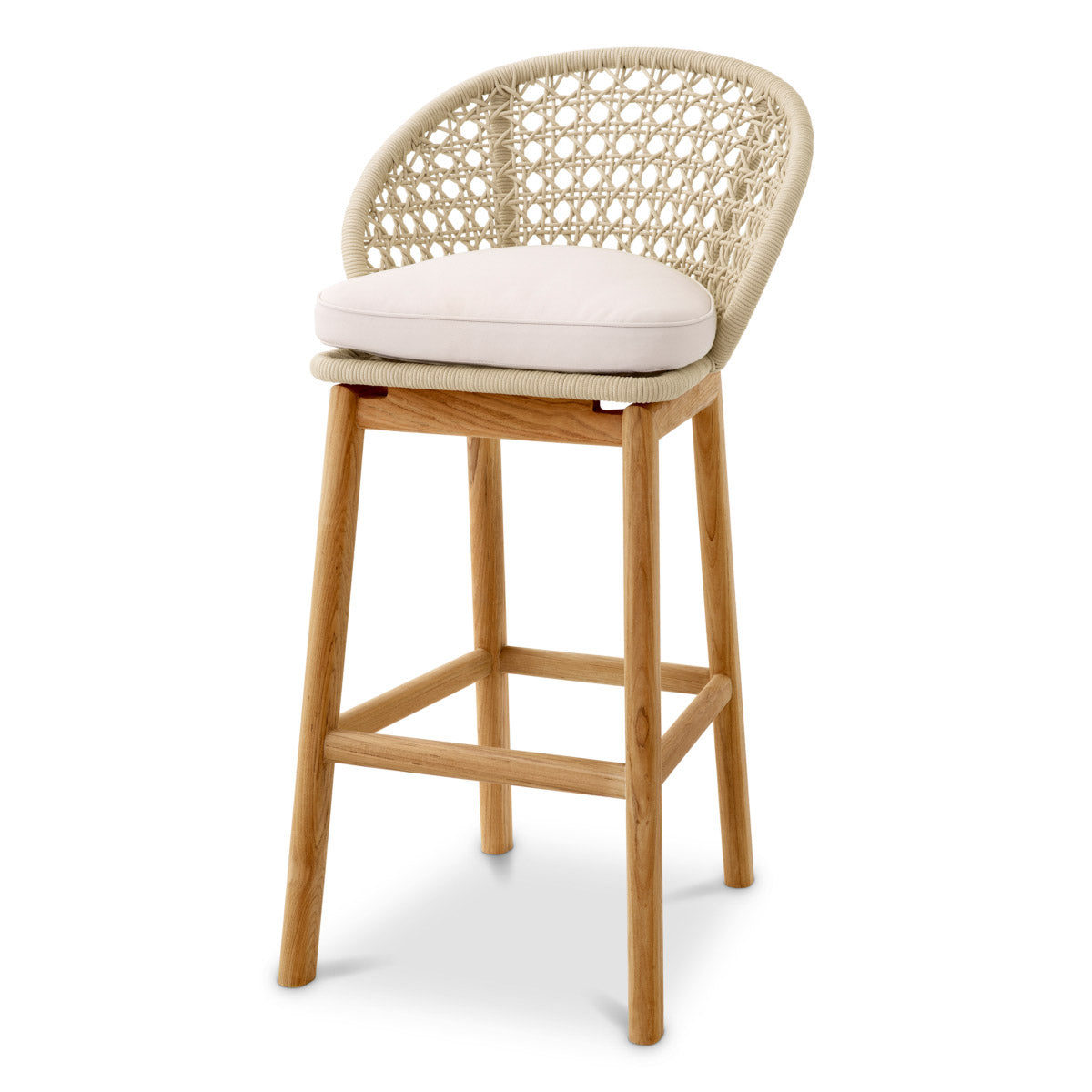 Eichholtz Outdoor Bar Stool Trinity Elevate your outdoor lifestyle with the Eichholtz Outdoor Bar Stool Trinity, a sophisticated addition to