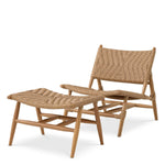 Eichholtz Outdoor Chair and Foot Stool Laroc The Laroc Outdoor Chair and Foot Stool is a remarkable set that seamlessly combines natural