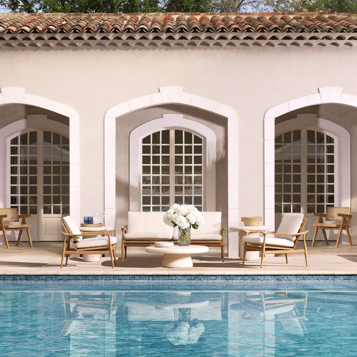 Eichholtz Outdoor Coffee Table Cleon fibre reinforced concrete, its matte dry look exudes modern sophistication, suitable for both outdoo...