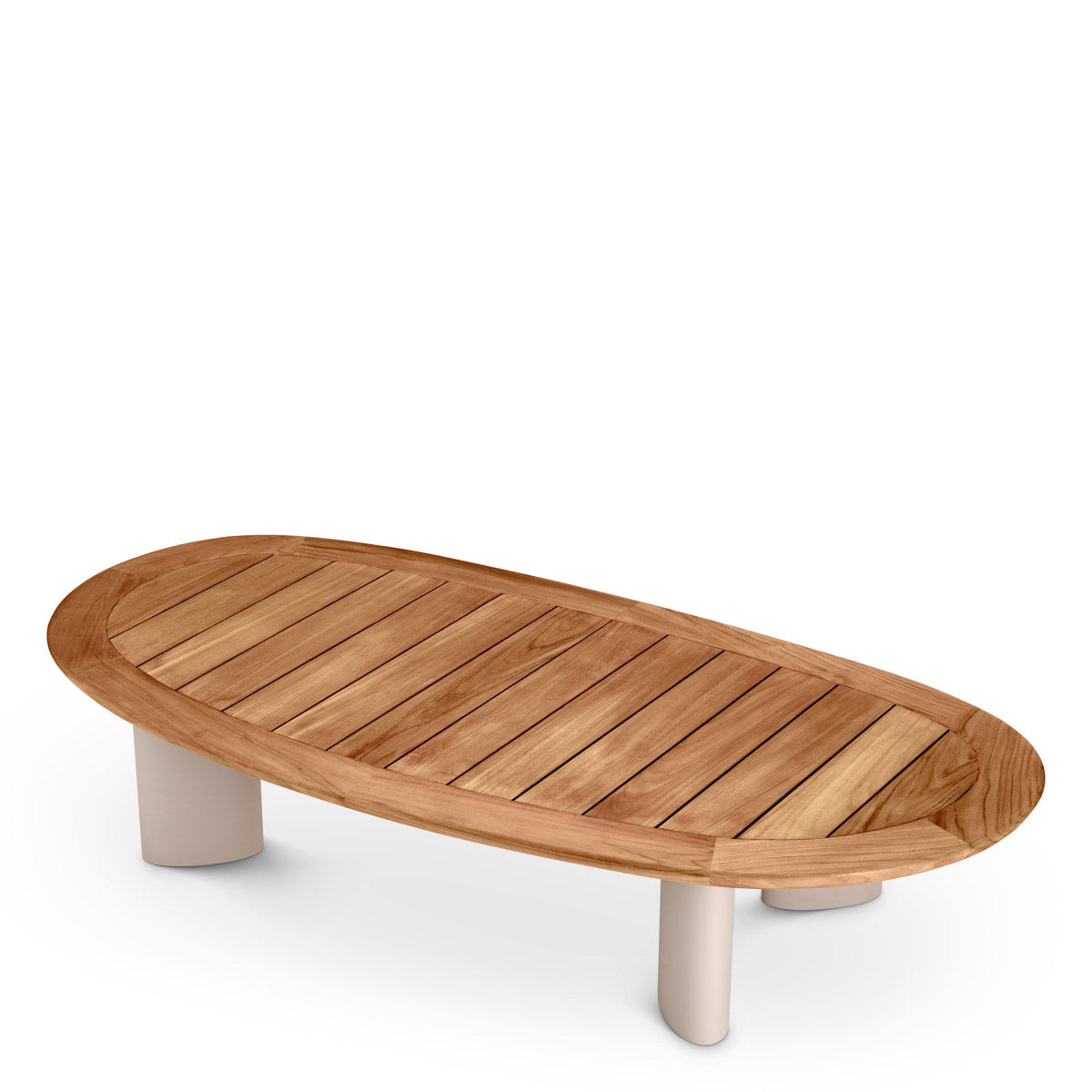Eichholtz Outdoor Coffee Table Free Form a sand-colored tone create a harmonious blend of textures and colors. This eco-friendly piece is