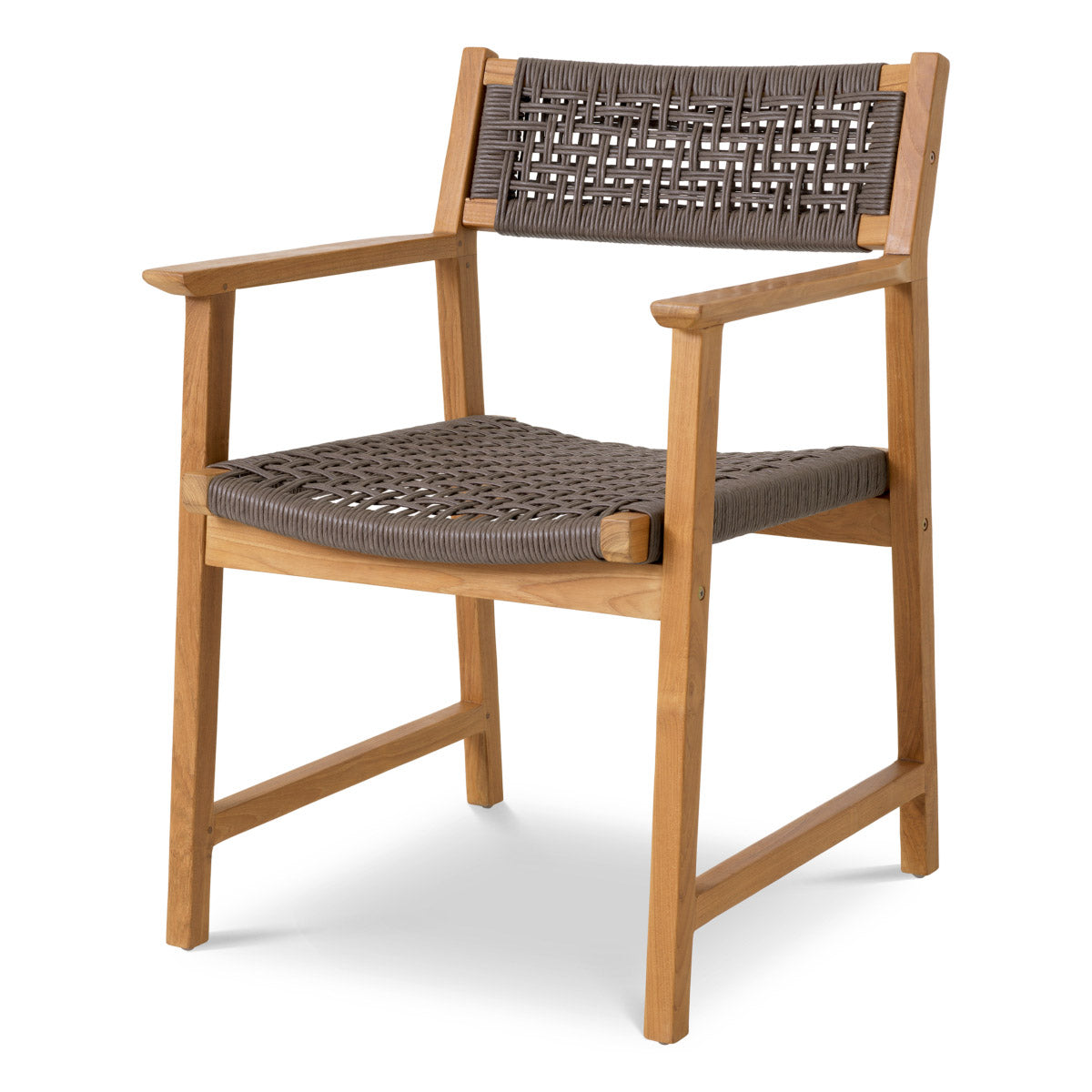 Eichholtz Outdoor Dining Chair Cancun set of 2 feature a polyethylene seat and back, known for exceptional durability, weather resistance...