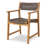 Eichholtz Outdoor Dining Chair Cancun set of 2 feature a polyethylene seat and back, known for exceptional durability, weather resistance...