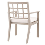 Eichholtz Outdoor Dining Chair Cap-Ferrat out in your outdoor dining space. Provided with a Sunbrella canvas seat cushion, it offers