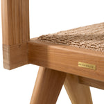 Eichholtz Outdoor Dining Chair Niclas iconic Chandigarh furniture. Crafted from Grade A teak wood sourced responsibly from sustainably ma...